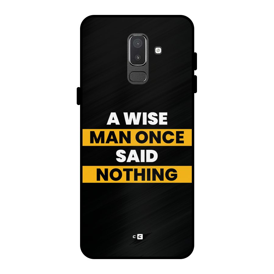 Wise Man Metal Back Case for Galaxy On8 (2018)