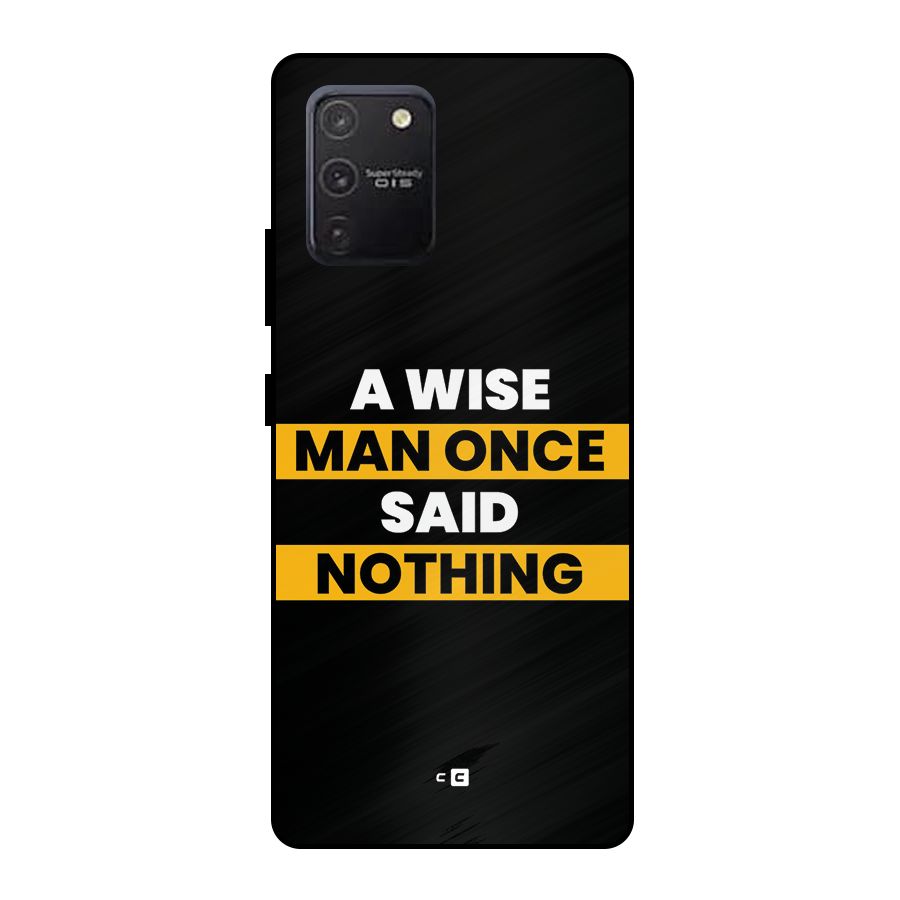 Wise Man Metal Back Case for Galaxy S10 Lite