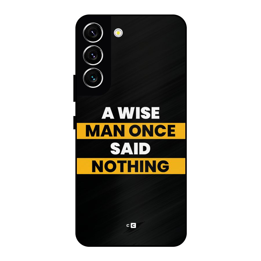 Wise Man Metal Back Case for Galaxy S22 5G
