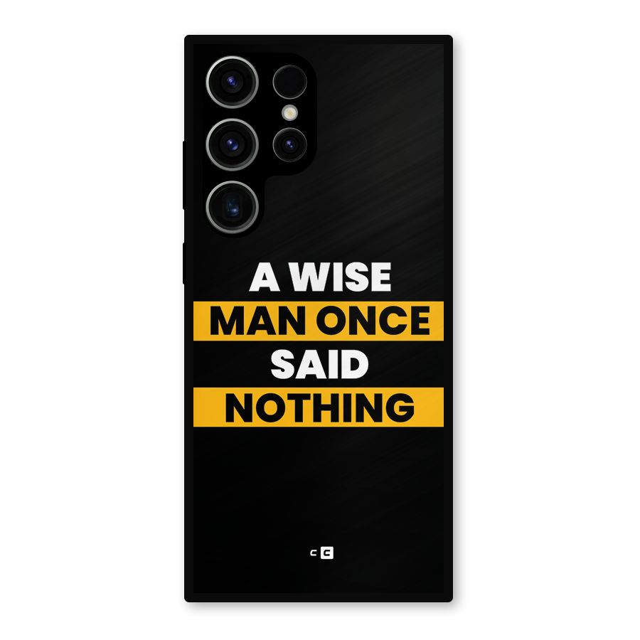Wise Man Metal Back Case for Galaxy S23 Ultra