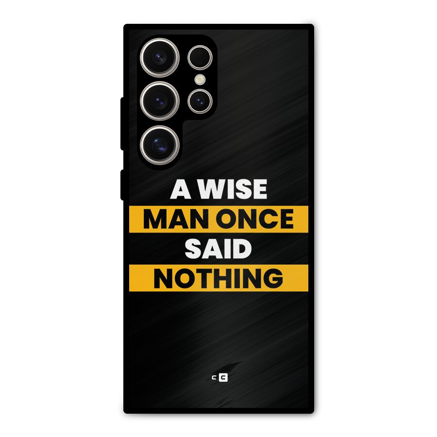 Wise Man Metal Back Case for Galaxy S24 Ultra
