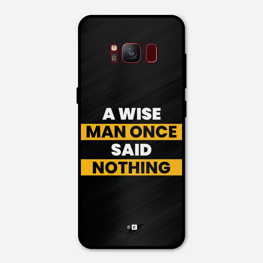 Wise Man Metal Back Case for Galaxy S8
