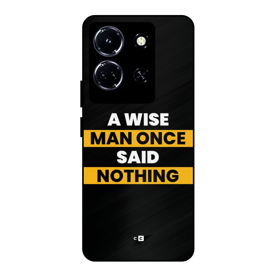 Wise Man Metal Back Case for Infinix Note 30 5G