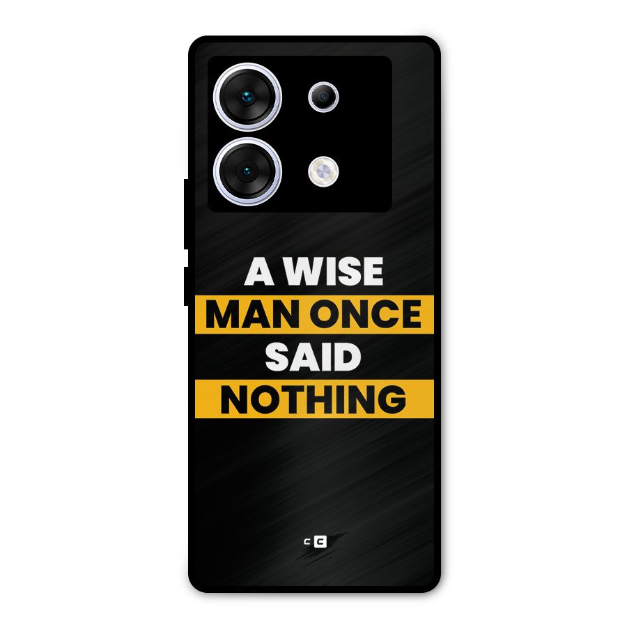 Wise Man Metal Back Case for Infinix Zero 30 5G