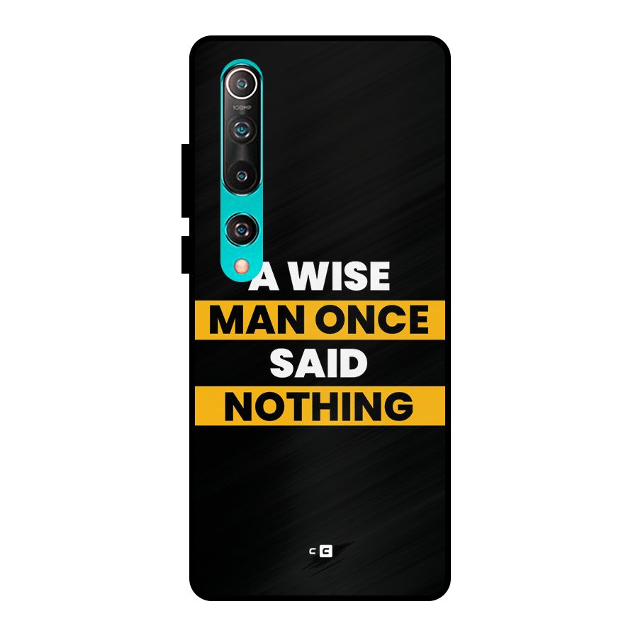Wise Man Metal Back Case for Mi 10