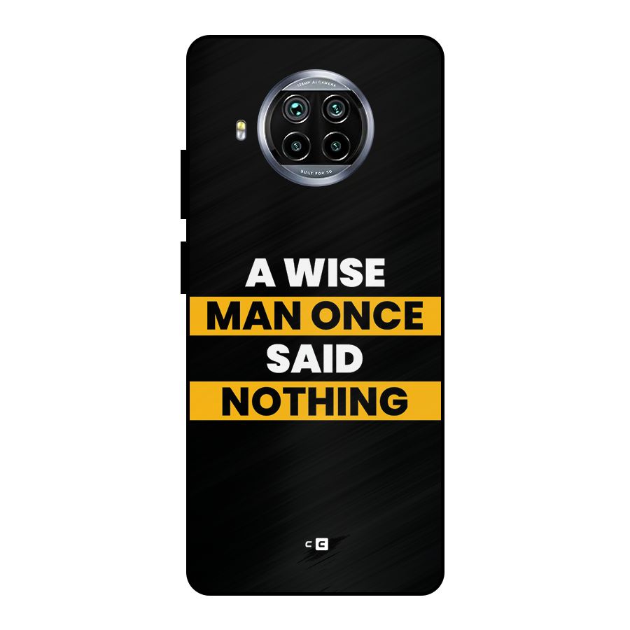 Wise Man Metal Back Case for Mi 10i