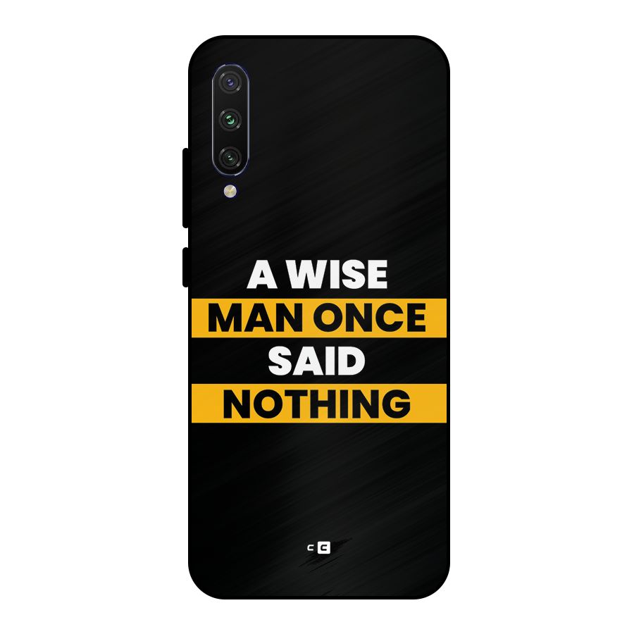 Wise Man Metal Back Case for Mi A3