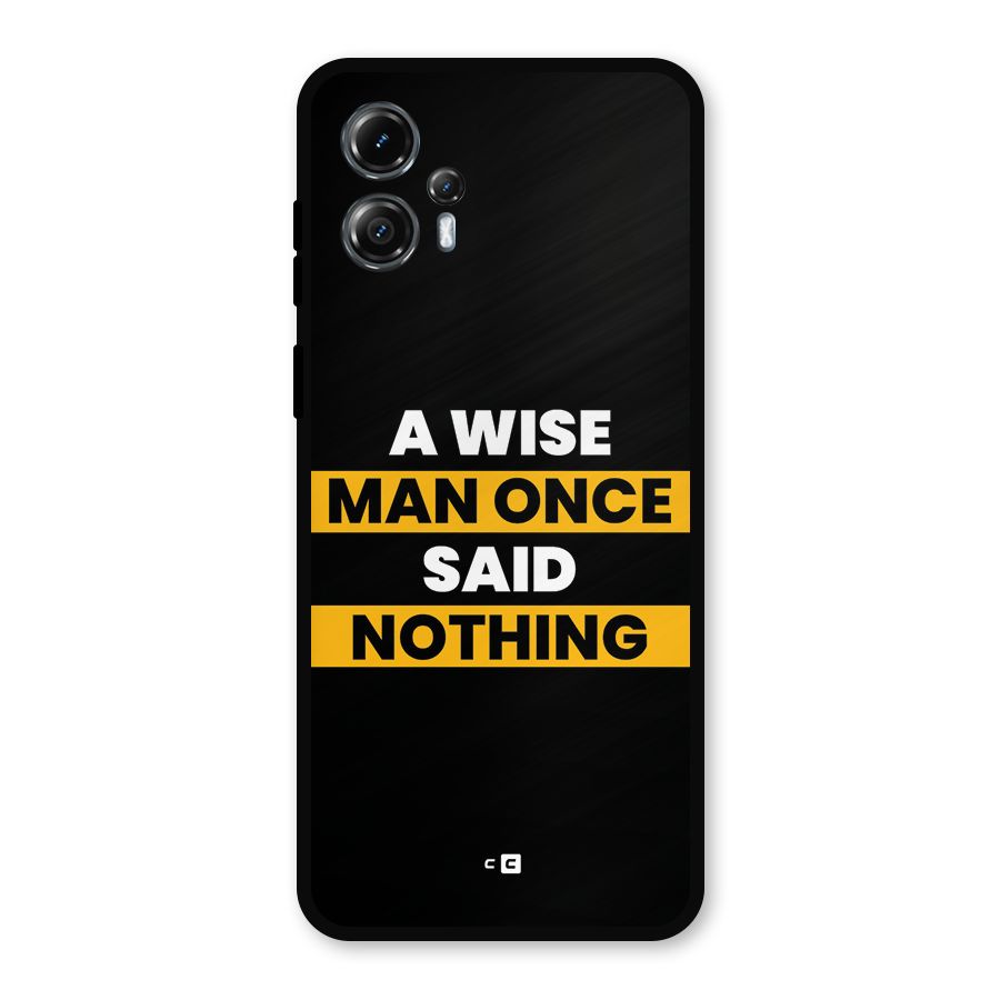 Wise Man Metal Back Case for Moto G13