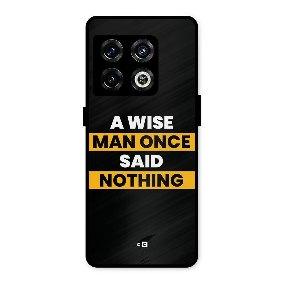 Wise Man Metal Back Case for OnePlus 10 Pro 5G