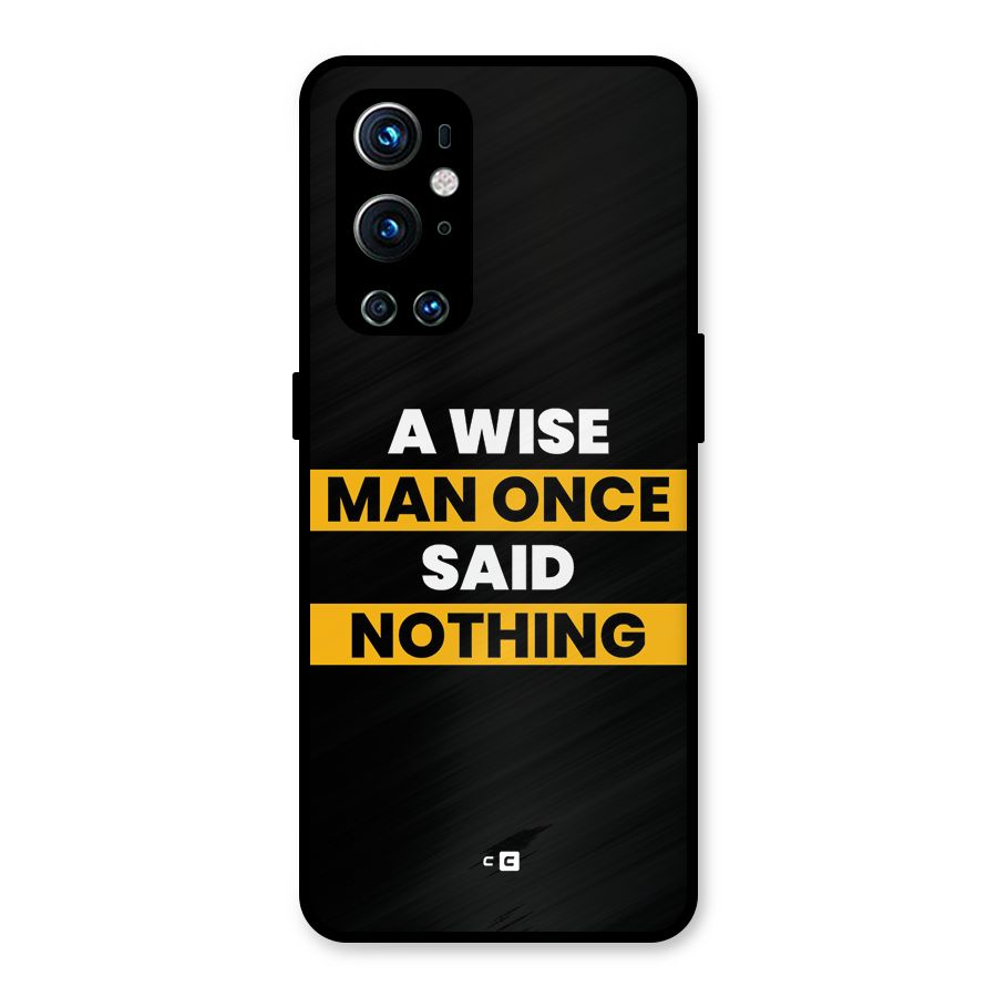 Wise Man Metal Back Case for OnePlus 9 Pro