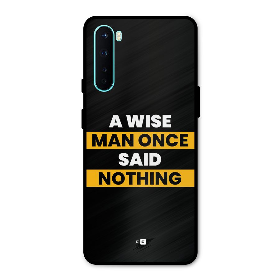 Wise Man Metal Back Case for OnePlus Nord