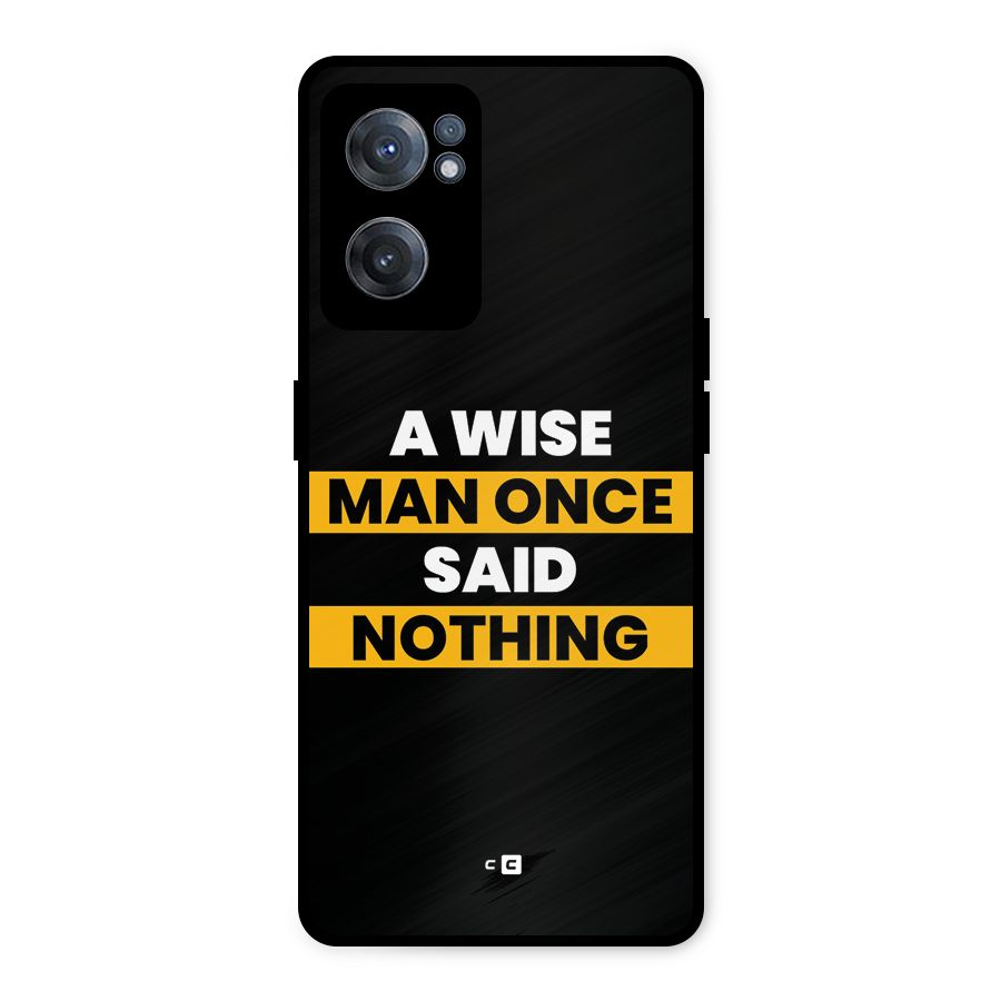Wise Man Metal Back Case for OnePlus Nord CE 2 5G