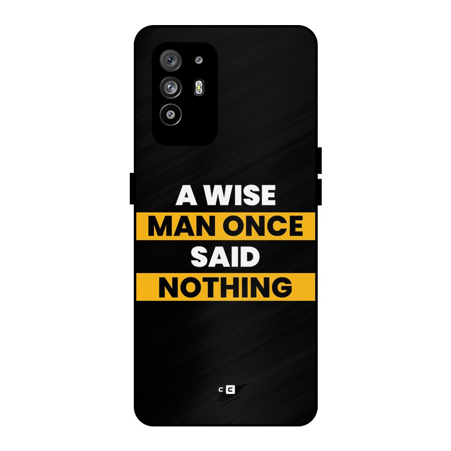 Wise Man Metal Back Case for Oppo F19 Pro Plus 5G