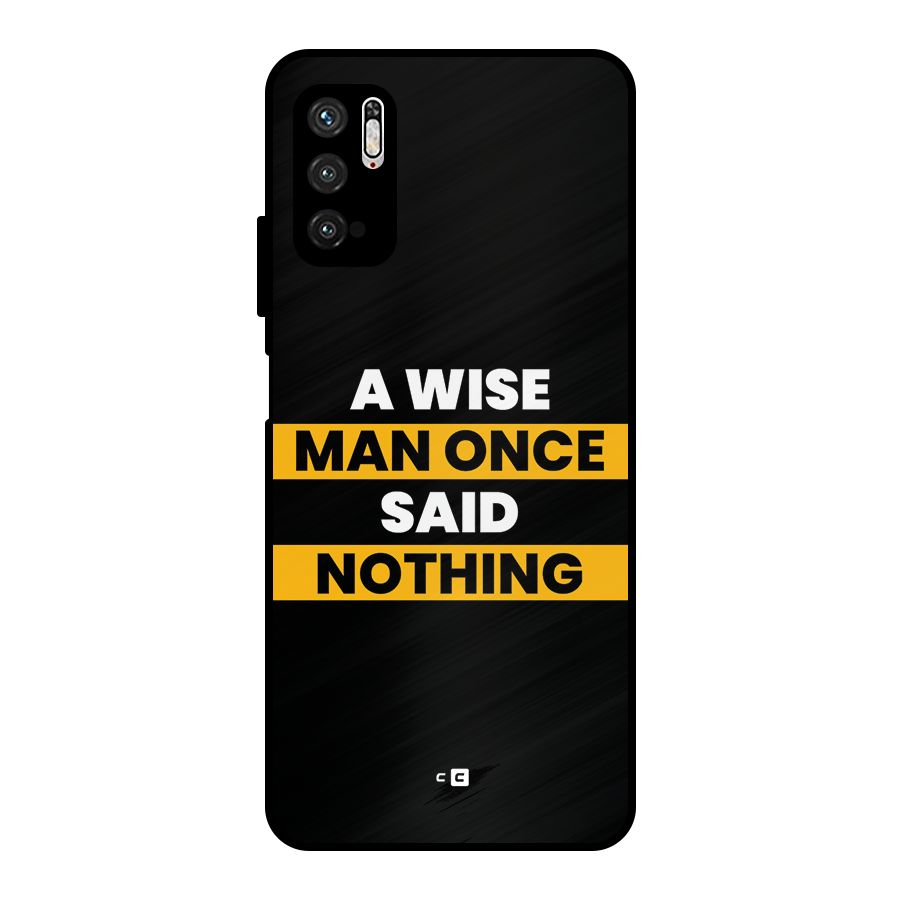 Wise Man Metal Back Case for Poco M3 Pro 5G
