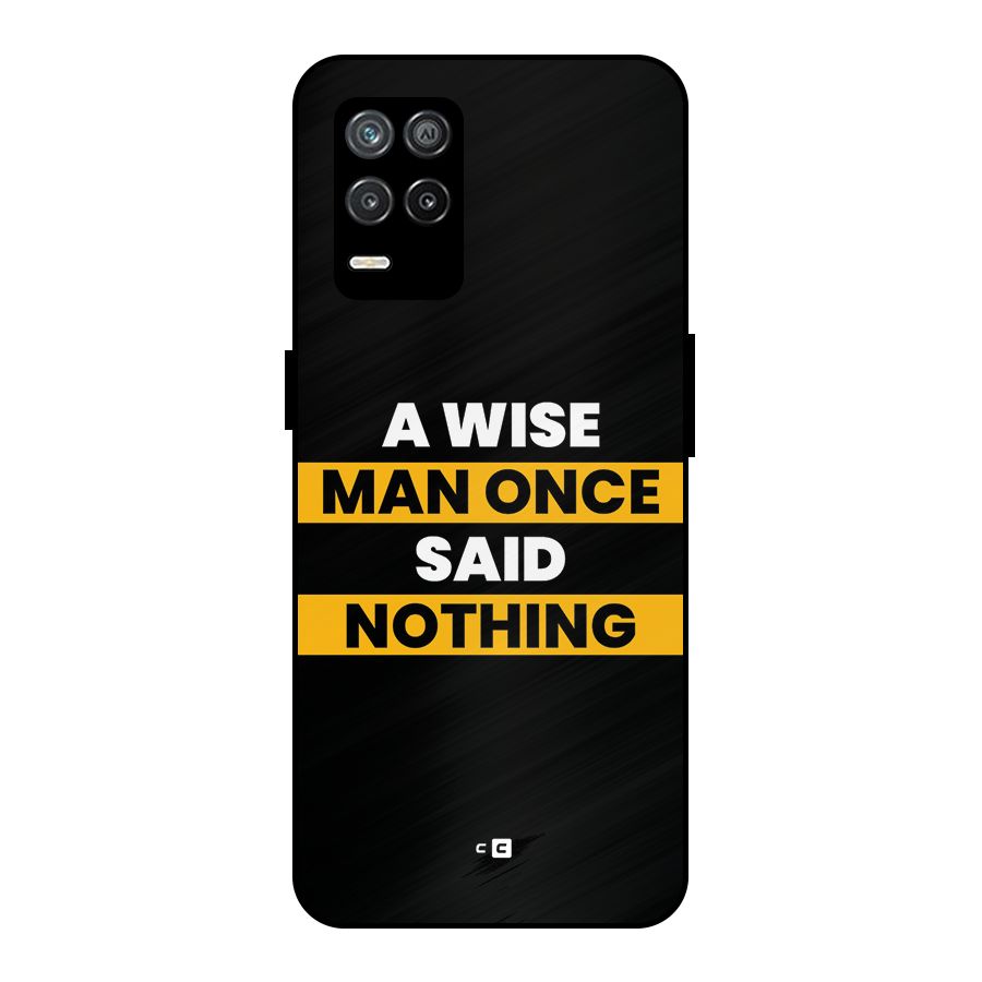 Wise Man Metal Back Case for Realme 8s 5G