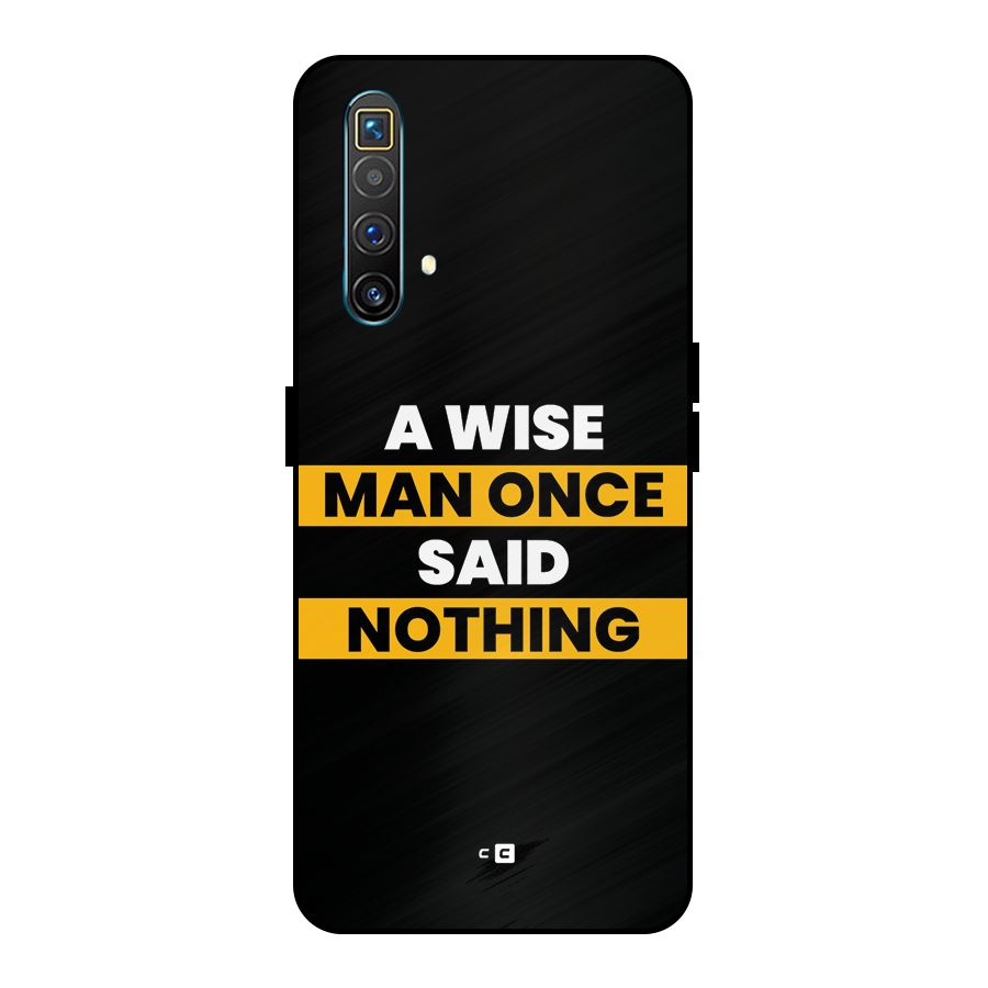 Wise Man Metal Back Case for Realme X3 SuperZoom