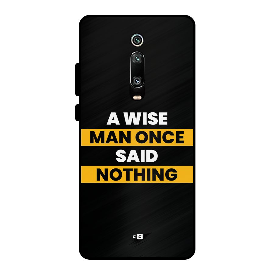 Wise Man Metal Back Case for Redmi K20
