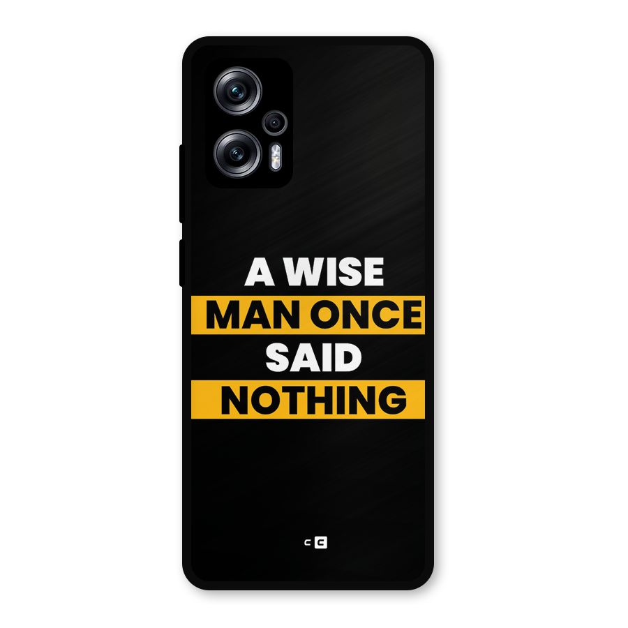 Wise Man Metal Back Case for Redmi K50i