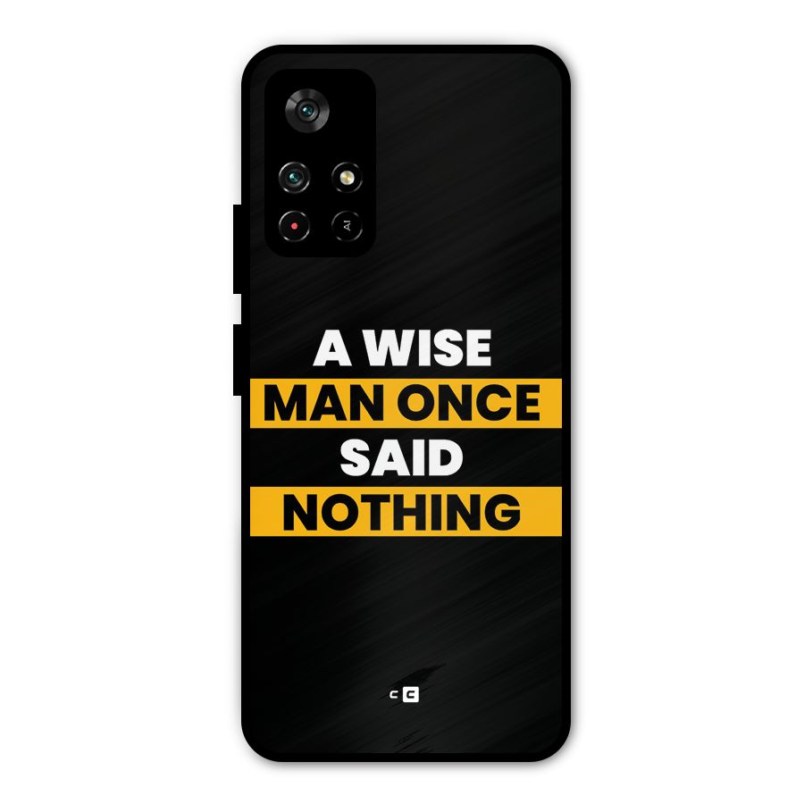 Wise Man Metal Back Case for Redmi Note 11T 5G