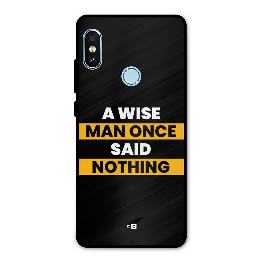 Wise Man Metal Back Case for Redmi Note 5 Pro