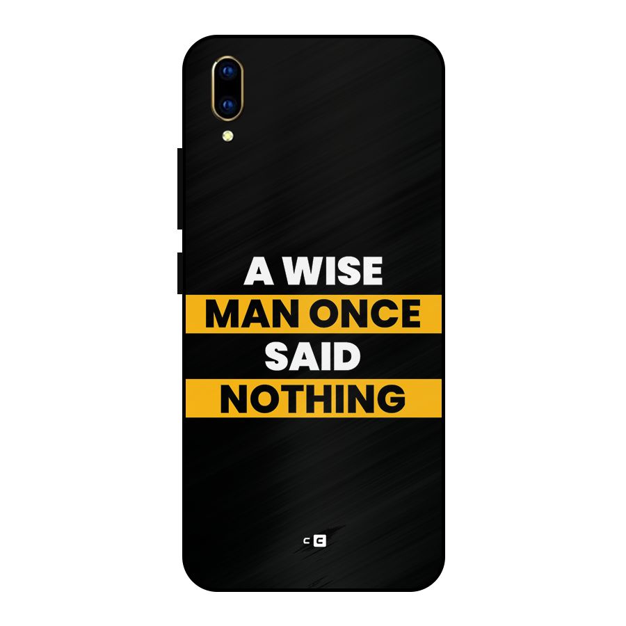 Wise Man Metal Back Case for Vivo V11 Pro