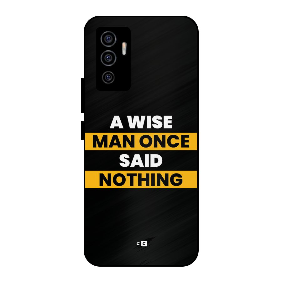 Wise Man Metal Back Case for Vivo V23e