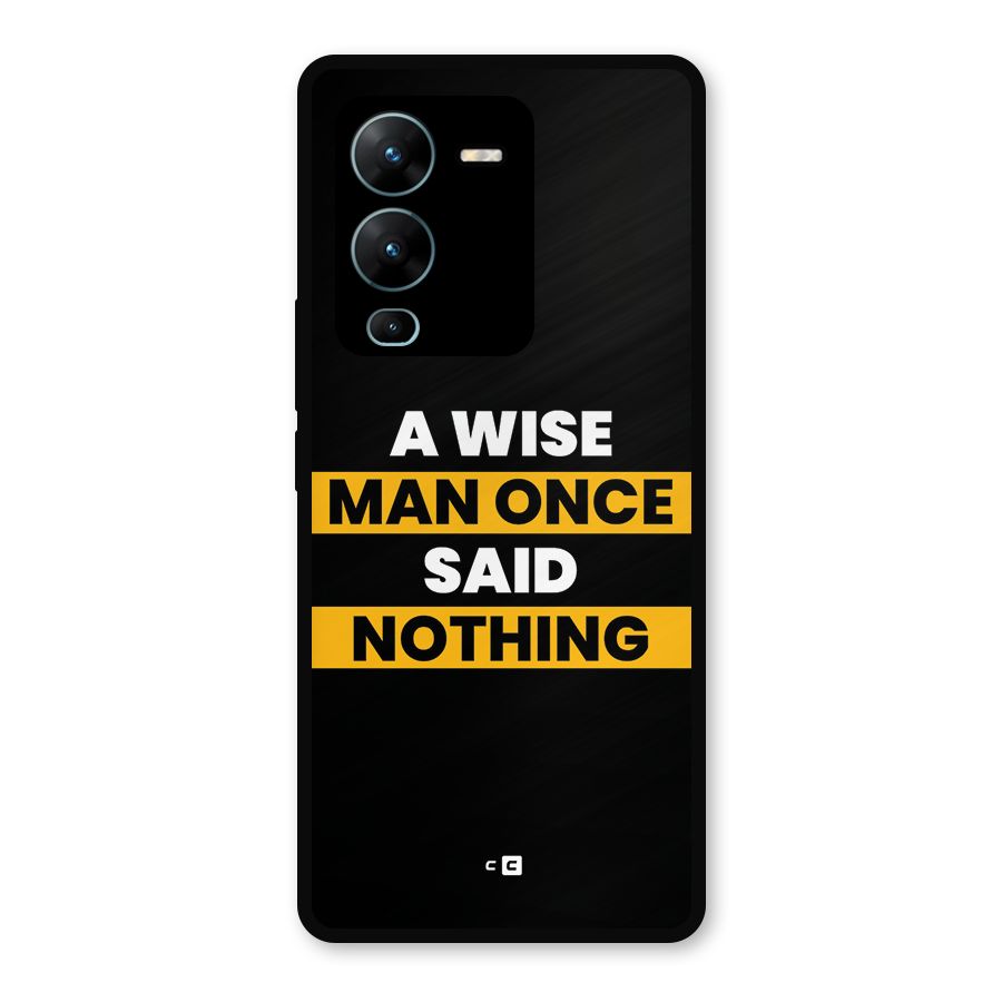 Wise Man Metal Back Case for Vivo V25 Pro