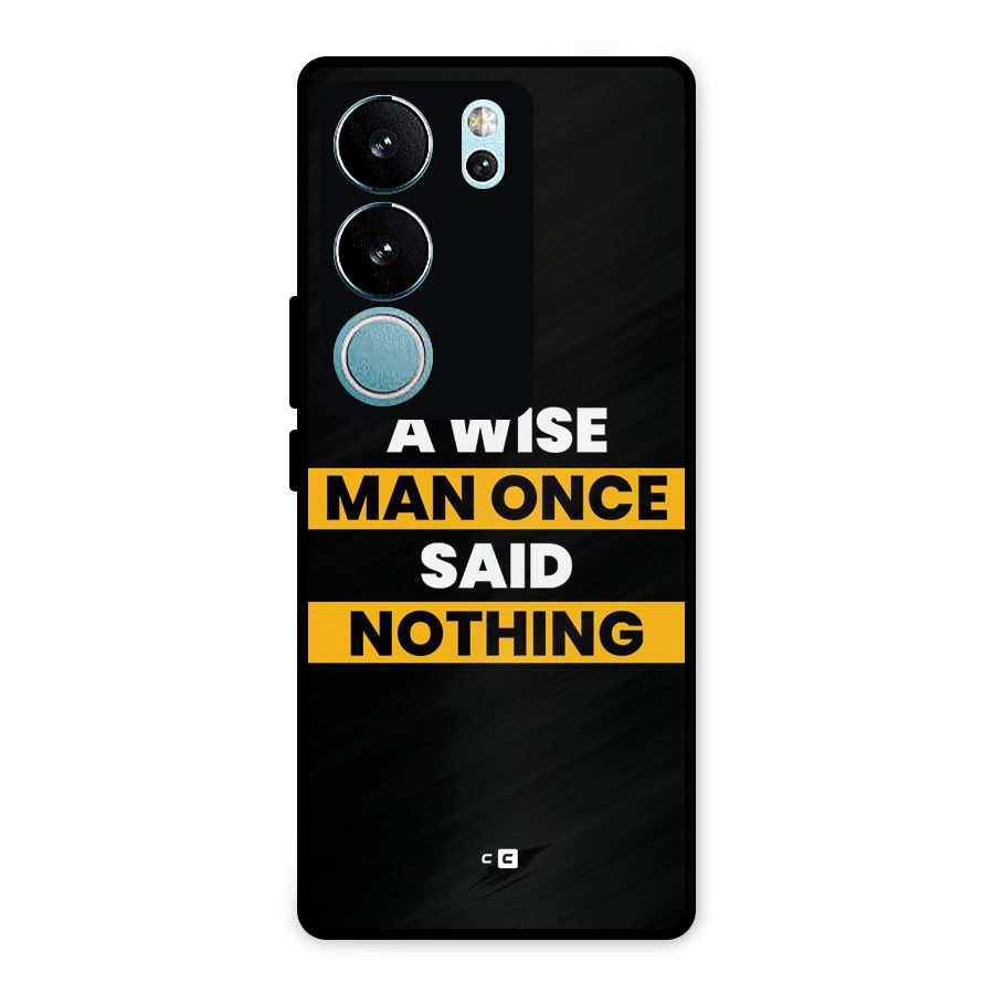 Wise Man Metal Back Case for Vivo V29 Pro