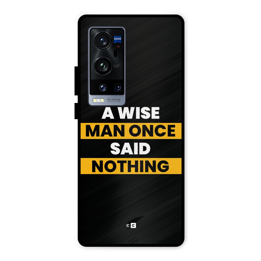 Wise Man Metal Back Case for Vivo X60 Pro Plus