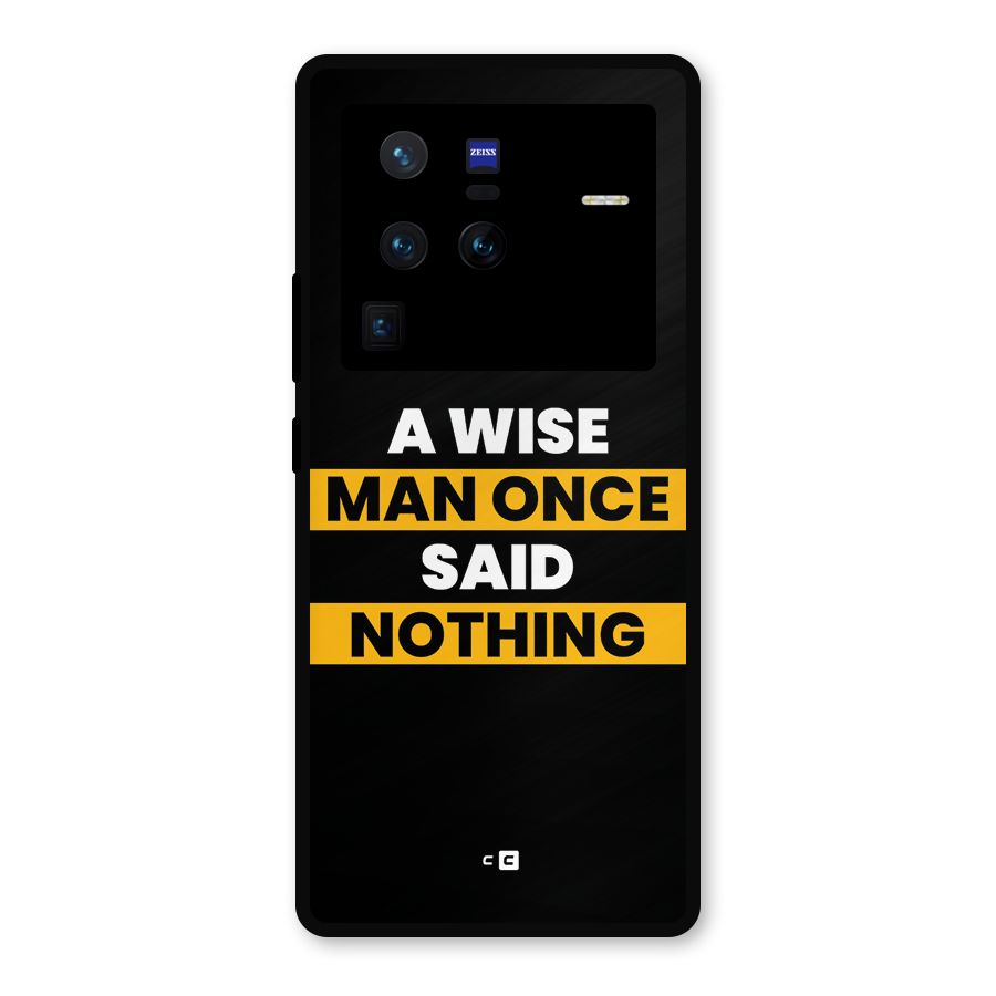 Wise Man Metal Back Case for Vivo X80 Pro
