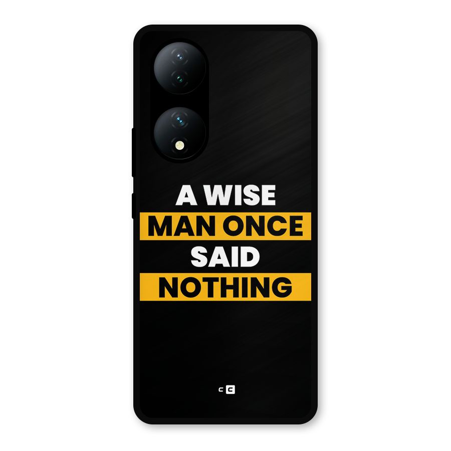 Wise Man Metal Back Case for Vivo Y100a