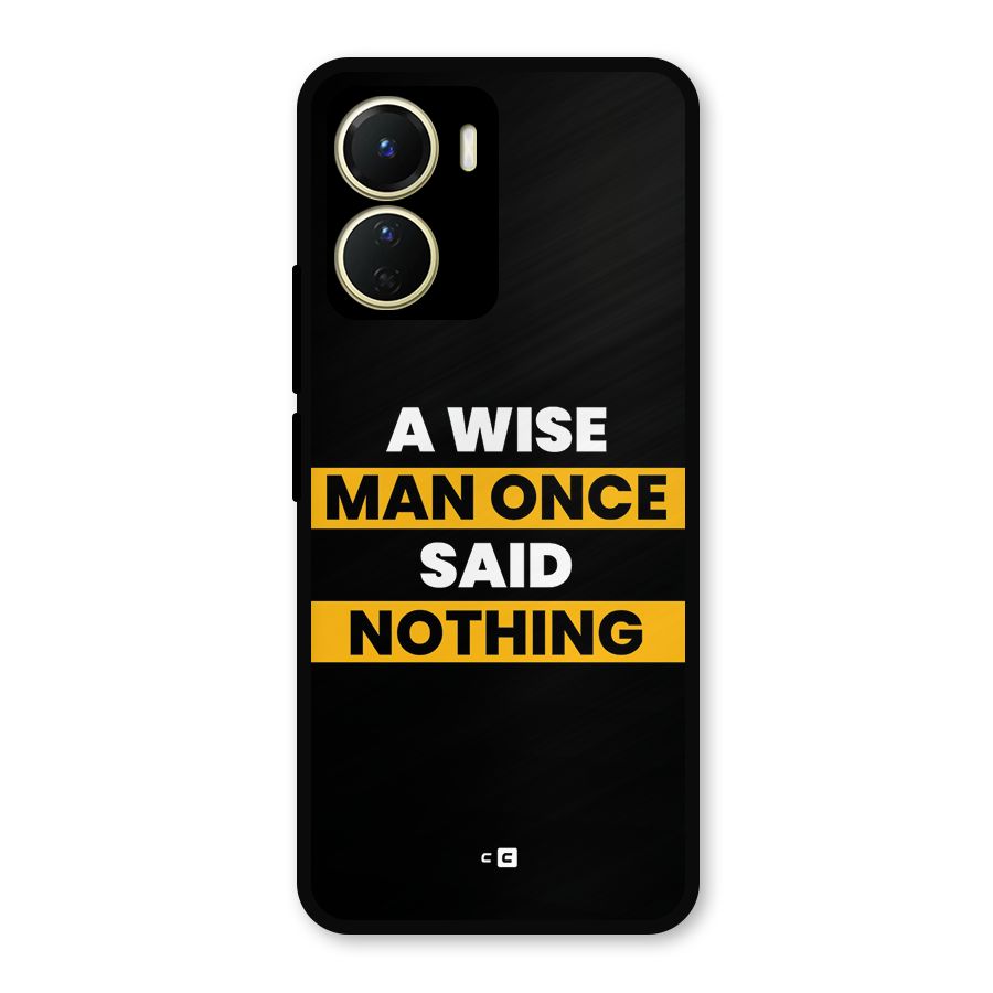Wise Man Metal Back Case for Vivo Y16