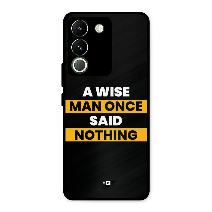 Wise Man Metal Back Case for Vivo Y200