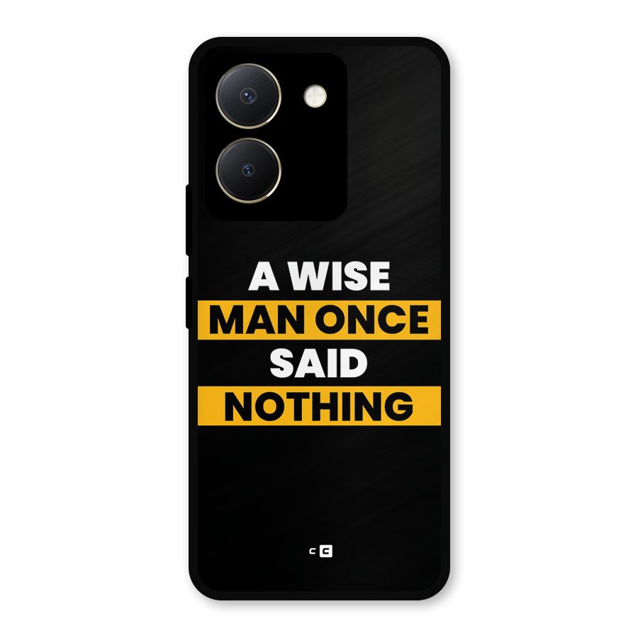 Wise Man Metal Back Case for Vivo Y36