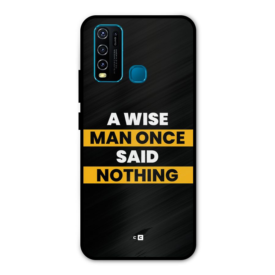Wise Man Metal Back Case for Vivo Y50