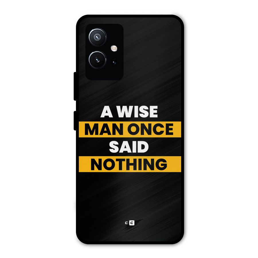 Wise Man Metal Back Case for Vivo Y75 5G