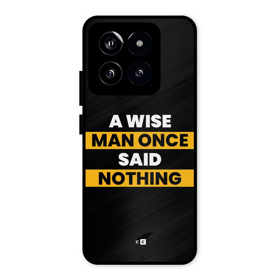 Wise Man Metal Back Case for Xiaomi 14