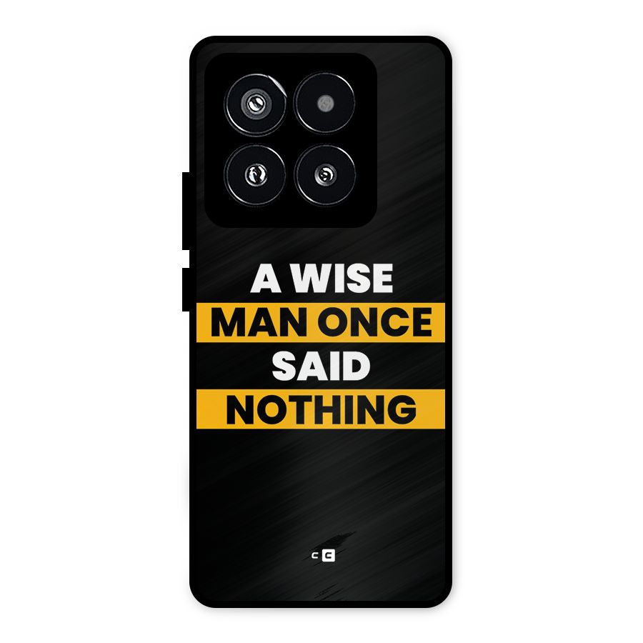Wise Man Metal Back Case for Xiaomi 14 Pro