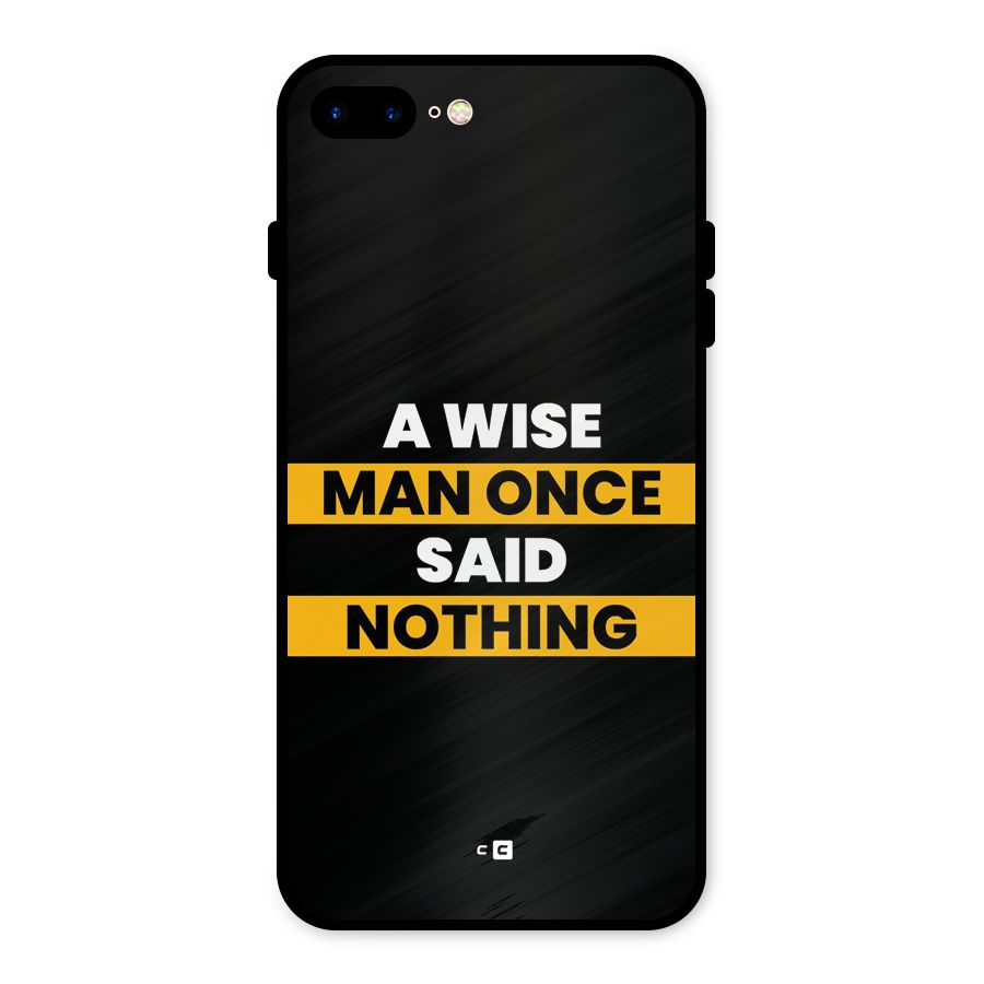 Wise Man Metal Back Case for iPhone 7 Plus
