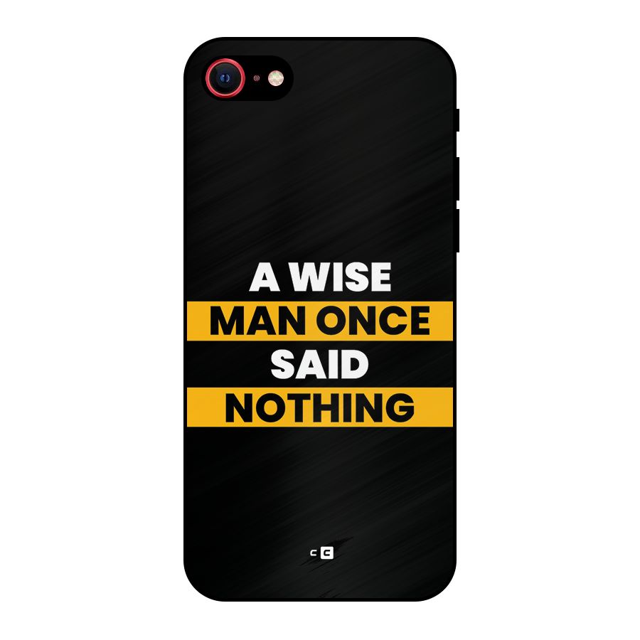 Wise Man Metal Back Case for iPhone SE 2022