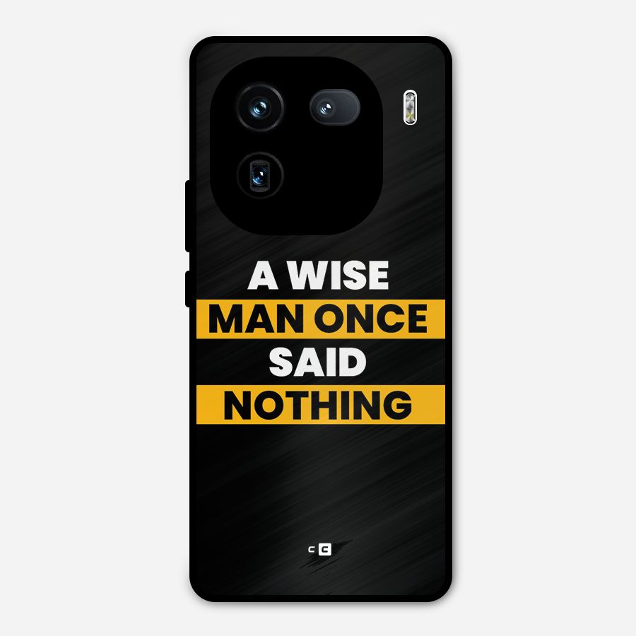 Wise Man Metal Back Case for iQOO 12