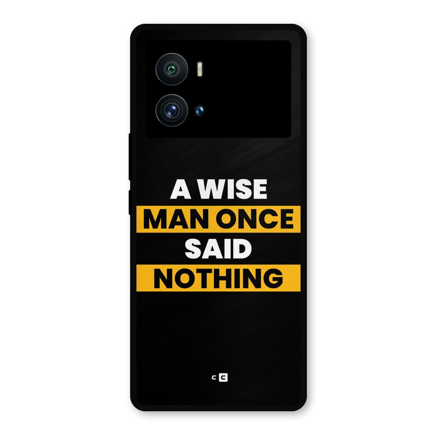 Wise Man Metal Back Case for iQOO 9 Pro