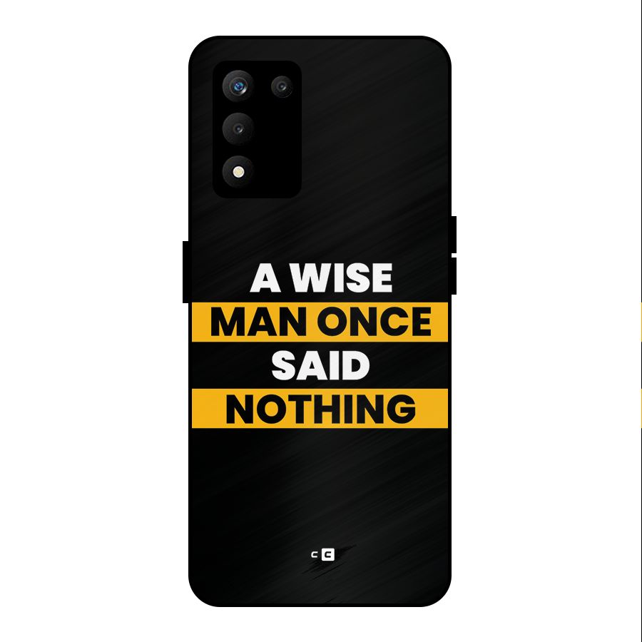 Wise Man Metal Back Case for realme 9 5G SE
