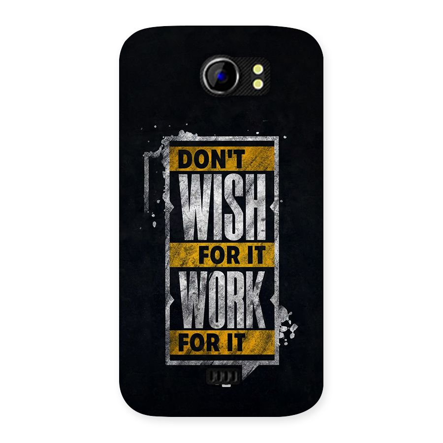 Wish Work Back Case for Canvas 2 A110