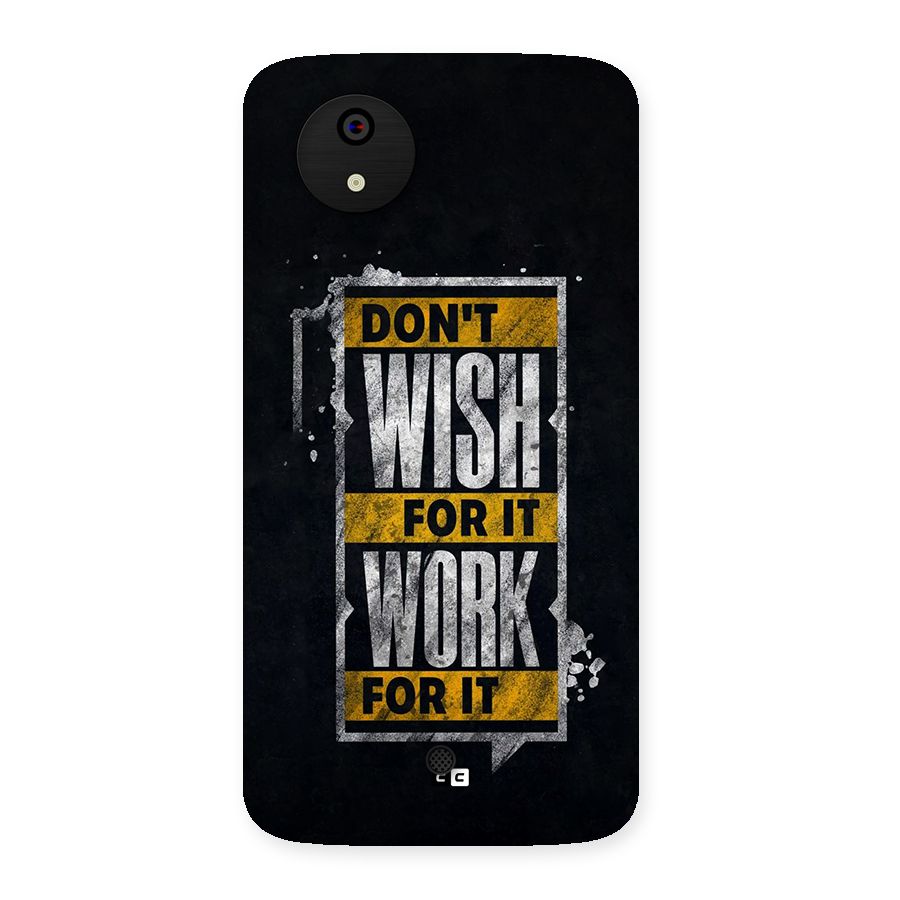 Wish Work Back Case for Canvas A1  AQ4501