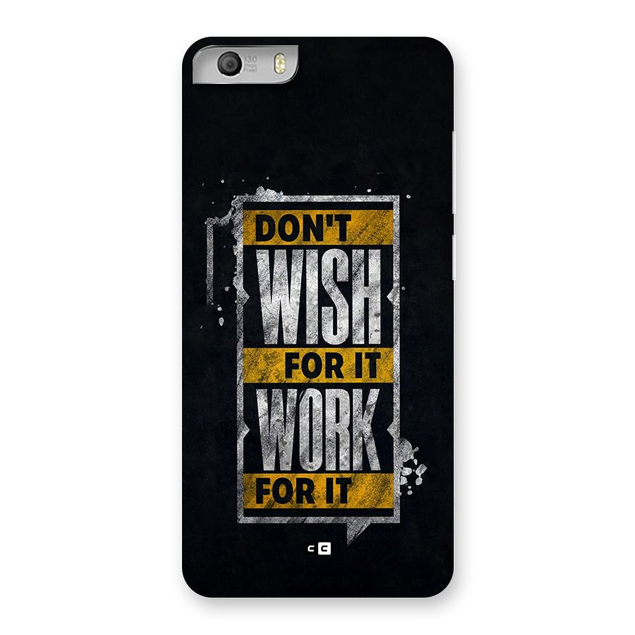 Wish Work Back Case for Canvas Knight 2