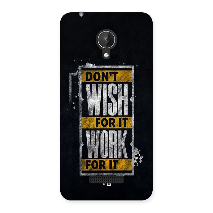 Wish Work Back Case for Canvas Spark Q380