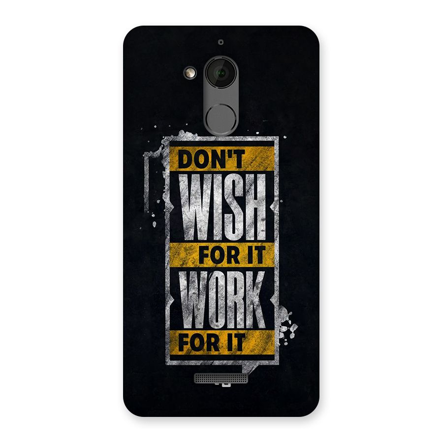 Wish Work Back Case for Coolpad Note 5