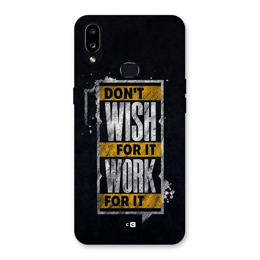 Wish Work Back Case for Galaxy A10s