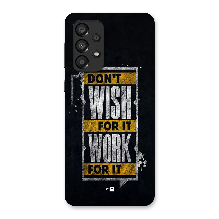 Wish Work Back Case for Galaxy A33 5G